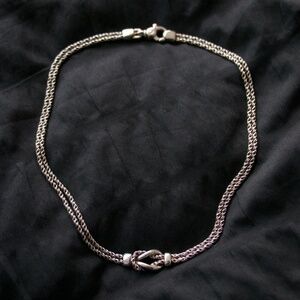 Vintage Tiffany & Co. Double Rope Love Knot Necklace